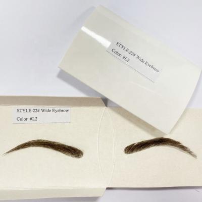 China All Natural Poly Skin Hand Made Women Men Injection Fake Hair Eyebrow Skin Injected for sale