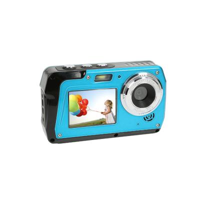 China Waterproof / Shockproof FHD 2.7K Bottom Water Camera 16x Digital Zoom 3 Inch Screen Plus 2 Inch Screen Waterproof Selfie Camera for sale