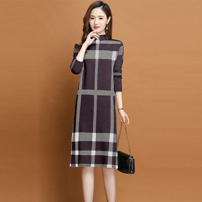 China Famous Designer Brand Belt Women Autumn Winter Fashion Breathable Luxury Thick Plaid Woman Knit Designers Luxury Sweater for sale