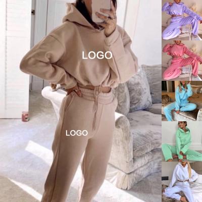 China 2022 new arrival viable macarone grown hoodie set plus size famous brands women's clothing sweatsuit high fashion clothing sets women's sets for sale