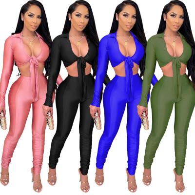 China Viable autumn fashion solid spandex plus size women's sets shein 2022 newcomers fashionable women's clothing for sale