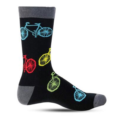 China Wholesale Custom Color Antibacterial Mixed Logo Fashion Men's Cotton Knitting Socks for sale