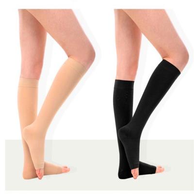 China Sustainable Wholesale Nylon High Compression Knee Socks And Medical Compression Socks For Operating Socks for sale