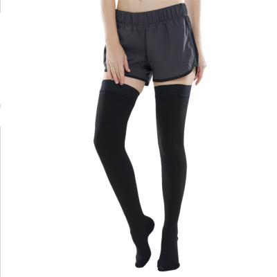 China Breathable Second Class Medical Varicose Elastic Stockings , Tube Long Leg Shaped 20-30mmHg Compression Stockings for sale