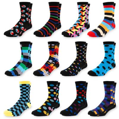 China Antibacterial Mens Cotton Funny Men's Stylish Socks Dress Crew Novelty Streetwear Colorful Socks for sale