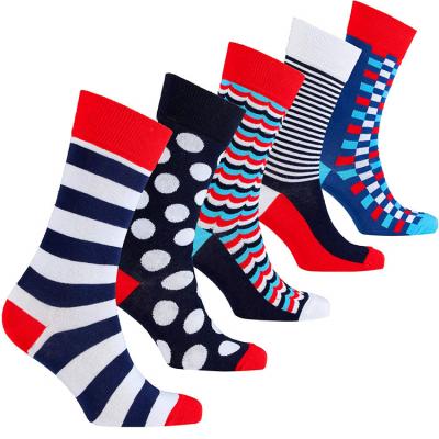 China Antibacterial Funny Cotton Crewwoman Casual Animals Fruit Socks Stripes Polka Dot Design Socks for sale