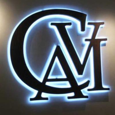 China 2023 Retail Store New Arrival Metal LED Metal LOGO Stainless Steel Sign For Store for sale