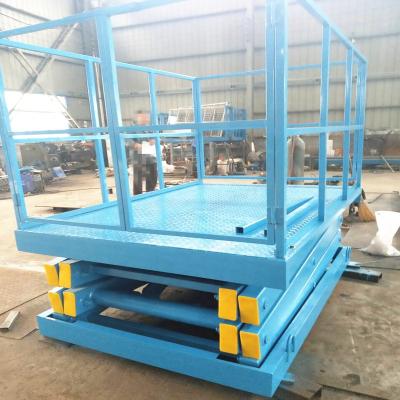 China Different kinds of stationary scissor lift tables hotels use for cargo lift desigined by customer's requirement for sale