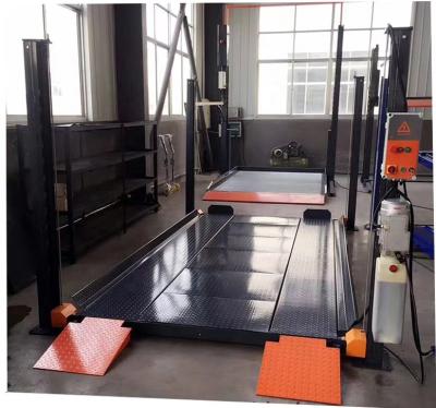 China Four Post Hydraulic Cheap Lift For 4 Post Car Parking Car Lift 4000KG for sale