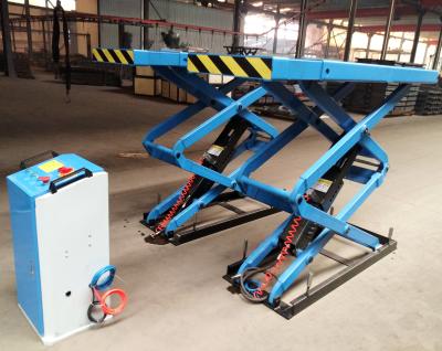 China in-ground scissor car lift table with extended platform 3000kgs SP-K3000 3t model car lift 3000kg for sale