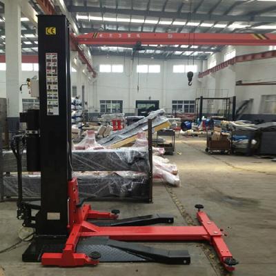 China Auto Repair Portable Single Post Car Lift With 1750mm Lifting Height for sale