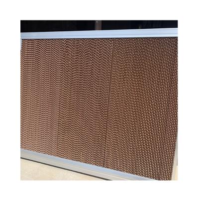 China Grows Poultry Farm And Greenhouse Honey Comb Kraft Paper Evaporative Cooling Pad for sale