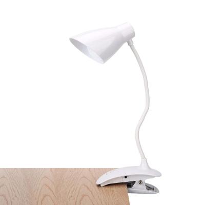 China Modern Portable Gooseneck LED Desk Reading Lamp 3-Level Dimmable Modern Wireless Bed Ligth Eye Protection Lighting for sale