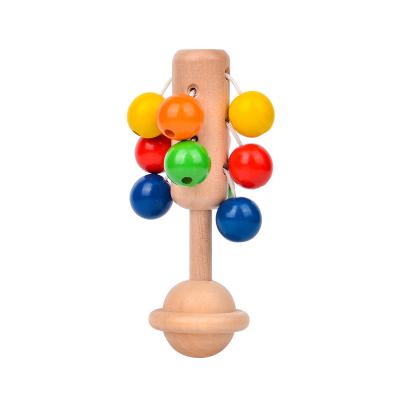 China Orff Tinkerbell Rainbow Rattle Early Education Toys Infant Handheld Rattle Wooden Eco-friendly Material Musical Instrument For Babies for sale