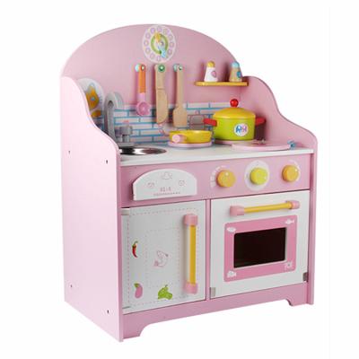 China Wooden MDF Kids Miniature Wooden Pretend Toy Kitchen Play Set Toy For Children for sale