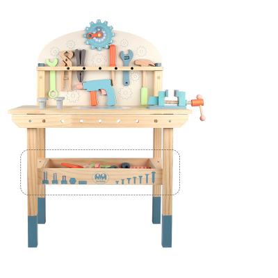 China ECO-FRIENDLY Kids Tools Wooden Preschool Toys Tool Kit Tool Bench Playset Toy For Boys for sale