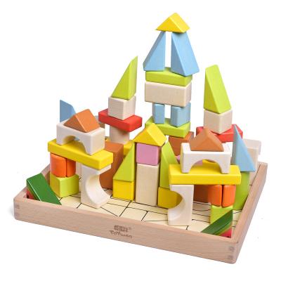 China Eco-friendly Material Hot Selling Montessori Eco-Friendly Educational Wooden Stacking Blocks Toys for sale