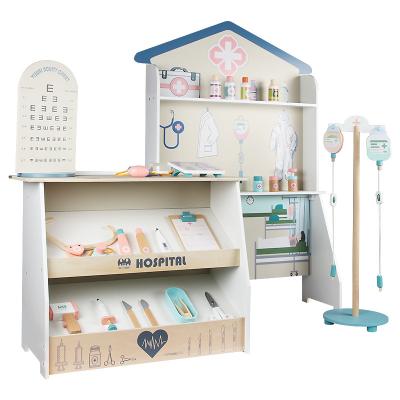 China Large ECO-FRIENDLY Hospital Playset Medical Role Playing Doctor Hospital Toy Set Set For Kids for sale