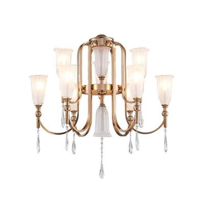 China 2021 New Product Modern Fancy Luxury Design Crystal Pendant Light Home Decor Led Lamps for sale