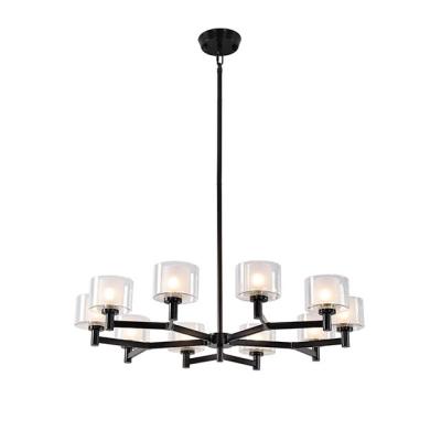 China Modern Glamorous Black G9 Price Chandeliers Lights Hanging Lighting Pendant Lamp for sale