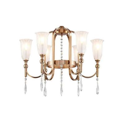 China Beautiful Modern Luxury Modern Crystal Hotel Hanging Chandelier Metal Decoration Light for sale