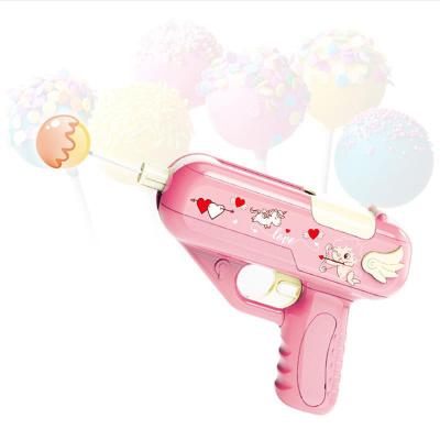 China Cartoon Toys Popular Children's Candy Toys Mini Soft Special Candy Toy Lollipop Gun with Sound and Light for sale