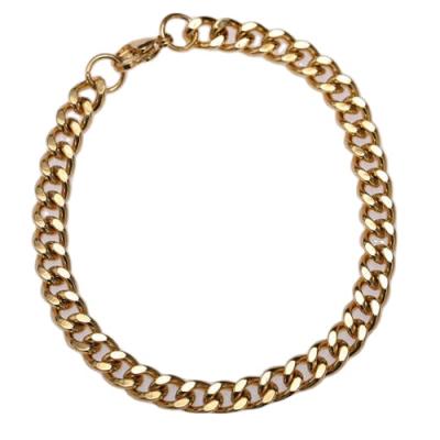 China CLASSIC Minimalist Trendy Stainless Steel Twist Rope Chain Gold Plated Chain Bracelet For Women Men for sale