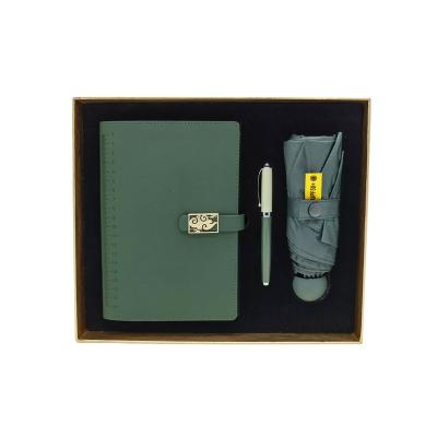 China -Chic Business Gift Set Notebook Signature Pen Sunny Umbrella for Business Incentives for sale