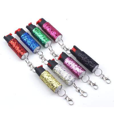 China Pressing Self-Defense Keychain with Fashionable Sequin Bag Pendant and Coin Holde for sale