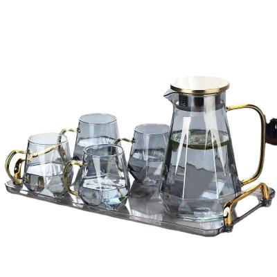 China High Temperature and Explosion Proof Glass Water Pot for Gaoya Hui Home Living Room for sale