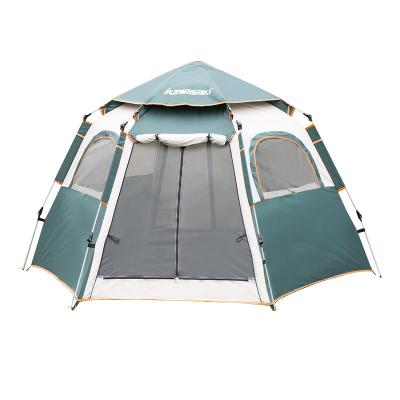 China Customer's Logo Six Sided Tent Fully Automatic and Sunscreen for Outdoor Activities for sale