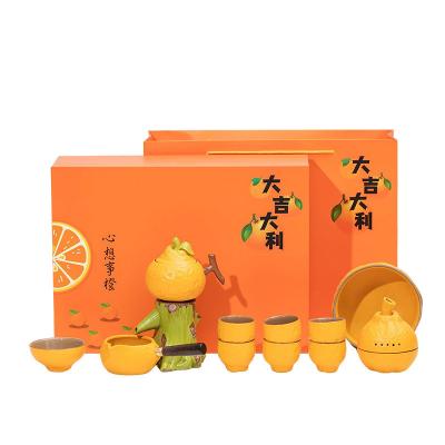 China Customised Color Dajidali Tea Set Customizable Business Gift for Tea Aficionados for sale