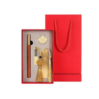 China Alumni Relations and Class Reunions Classical Cultural Gift Box Set with Wooden Pen for sale