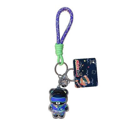 China 2 gráficos coloridos Impressão Cool Bear Keychain Keychain de boneca acrílica para produtos de escritório à venda