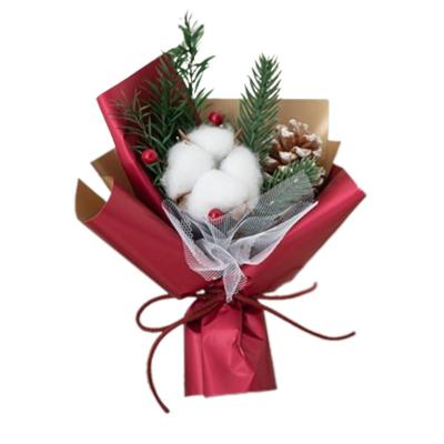 China Festive Christmas Bouquet with Dried Flowers and Cotton Target End User Travel Agency for sale