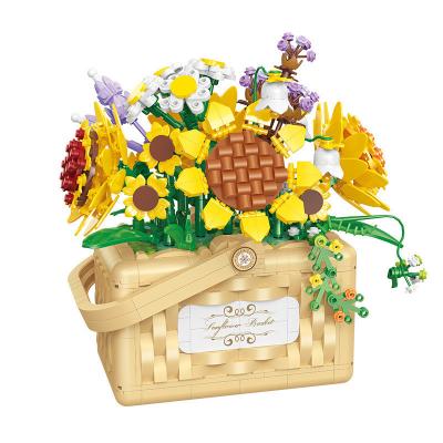 China Belle Di Mini Particle Building Blocks Flower Basket Series Een must-have voor het onderwijs Te koop