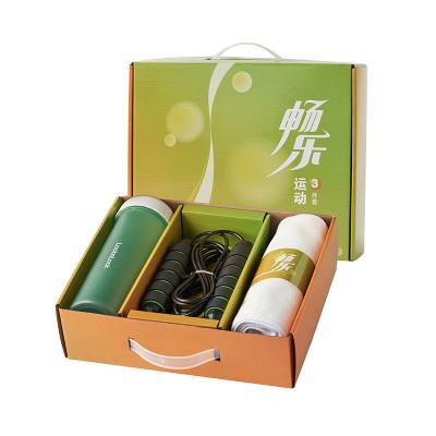 China Le Buckle Water Cup Salto de corda e toalha Changle Esporte Box Gift Set Produtos de escritório à venda
