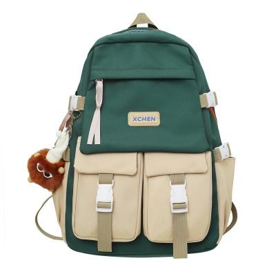 China Color Blocking Trend Large Capacity Backpack Ideal Novelty Gift for Hotel and Resort for sale