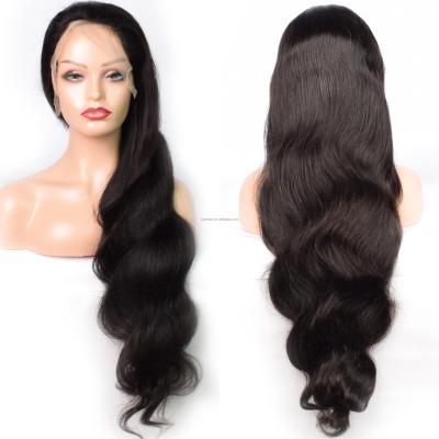 China Brazilian Virgin Hair 14inch-28inch Swiss Lace Front Lace Wig for sale