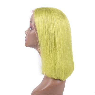 China 4x4 Color Bob Lace Wigs Straight Virgin Hair Factory Price Best 100% Human Hair Unprocessed 20210702YD5 for sale