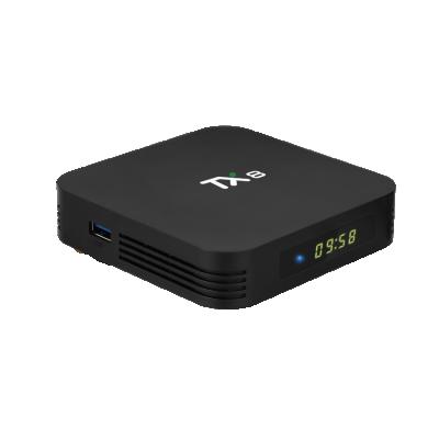 China TX8 Android TV Box Factory Android 9.0 Smart TV Box TX8 Rockchip RK3318 4GB 32GB 4K Android TV Box USB3.0 for sale