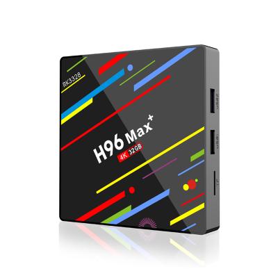 China Android TV Box H96 MAX+ Android 8.1 Quad Core 4G RAM 32G ROM Voice RK3328 Smart Remote Android TV Box for sale