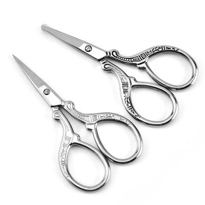 China Nose hair /eyebrow/double-fold eyelid/embroider stainless steel beauty tool eyebrow scissors nose hair wholesale cosmetic scissors for sale