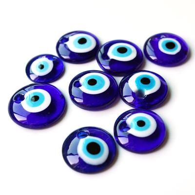 China Wholesale TRENDY Turkey Blue Eyes Ornaments Accessories Devil's Eye Blue Glass Pendant For Making Necklace DIY Jewelry Accessory for sale