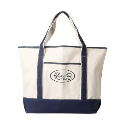 China Fashion Tote Bag Custom High Quality Eco-friendly Handled Cotton Canvas Reinforced Bags With Logo for sale