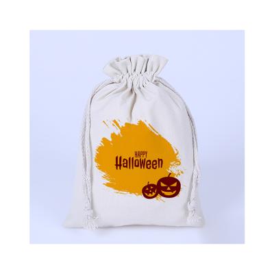 China Rope Handle Cotton Drawstring Bag Tote Canvas Drawstring Bags for sale