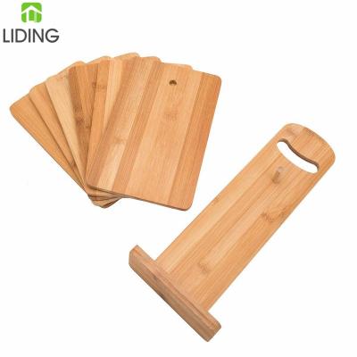 China Viable bamboo set and 7 PCS chopper stand for sale