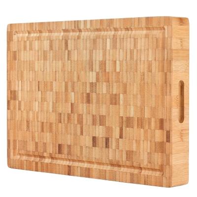 China Viable Bamboo Butcher Block Chopping Board Wooden Cutting Board for sale