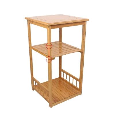 China Viable Bamboo Microwave Oven 3 Tier Spice Rack Rack for sale