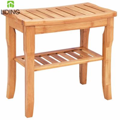 China Modern Bamboo Shower Bench And Chair Bath Seat for sale